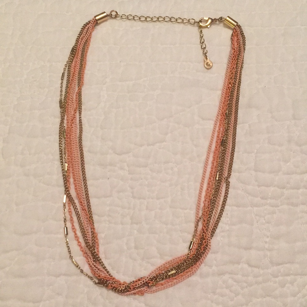 LC LAUREN CONRAD Multi Strand Chain Necklace
